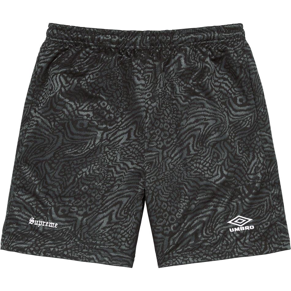 Pantalones Cortos Supreme Jacquard Animal Print Soccer Negras | Supreme 268CE